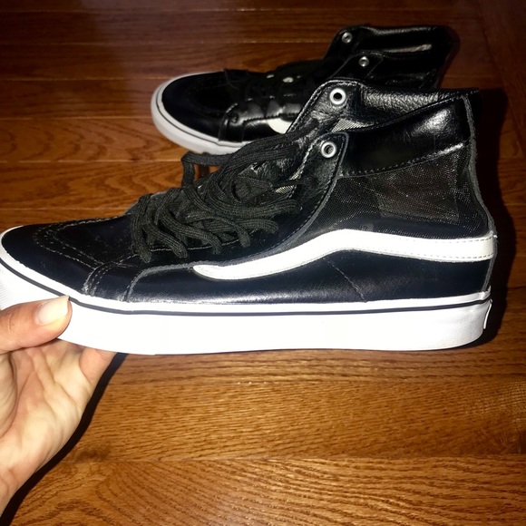 **SOLD** VANS SK8 Hi Slim Cutout Mesh Black & White - Picture 3 of 5